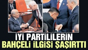 İYİ Parti milletvekilleri Bahçeli'nin elini öptü