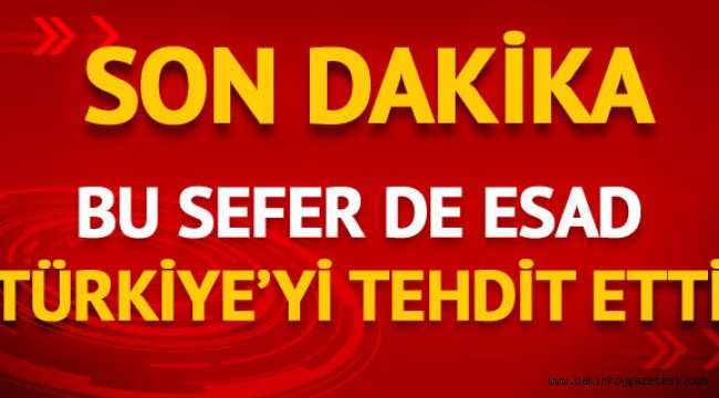 SON DAKİKA... Bu Sefer de Türkiye'yi Tehdit Etti