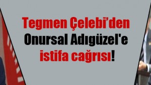 Tegmen Çelebi'den Onursal Adıgüzel'e istifa cağrısı!