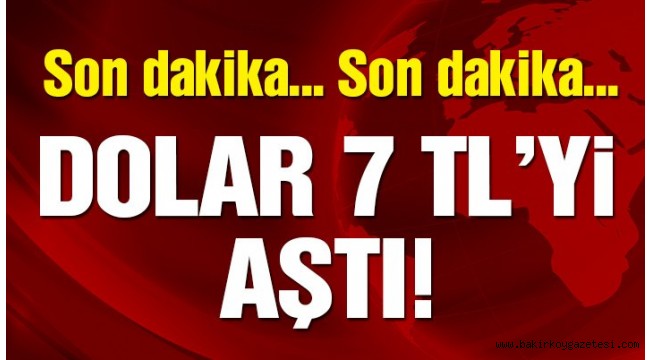 Dolarda yeni rekor! Dolar kaç TL oldu?