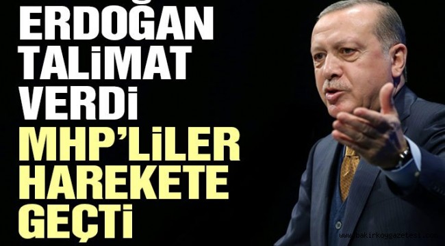 Erdoğan talimat verdi, MHP'liler harekete geçti