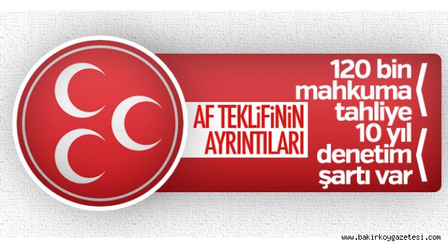 MHP'nin af teklifinin ayrıntıları