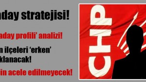 CHP'nin aday stratejisi!