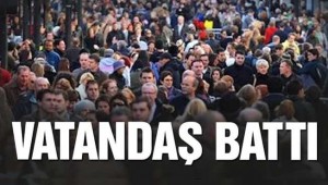 Vatandaş borca battı