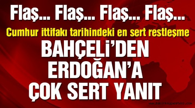 Bahçeli'den Erdoğan'a çok sert af tepkisi