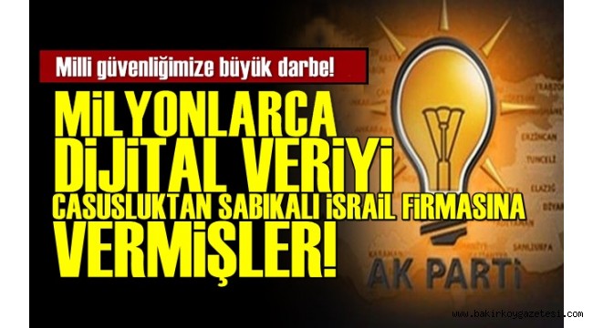 Milyonlarca Dijital Veriyi İsrail'e Vermişler!