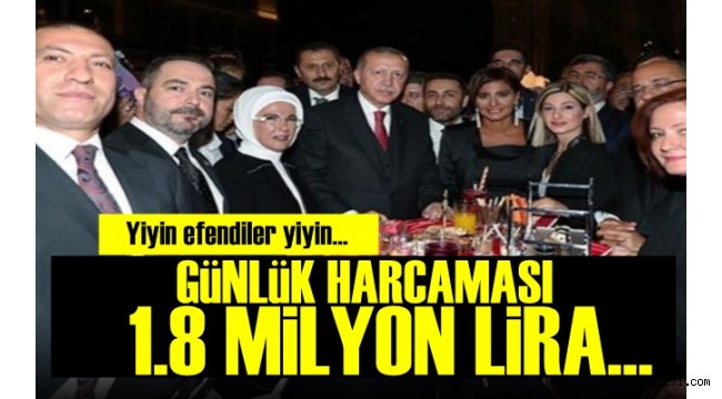 Sadece 1 Günlük Harcaması 1.8 Milyon Lira!