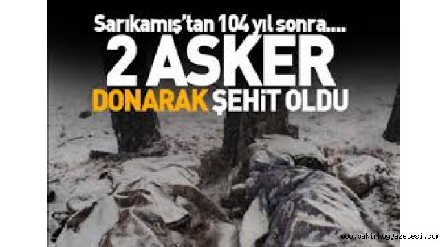 Tunceli'de 2 asker donarak şehit oldu