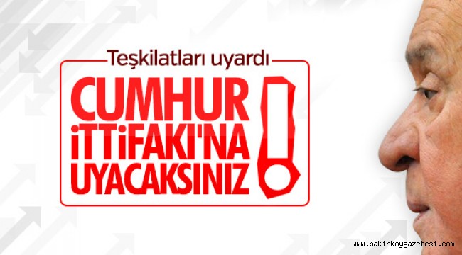 Bahçeli, Cumhur İttifakı'nda güven tazeledi
