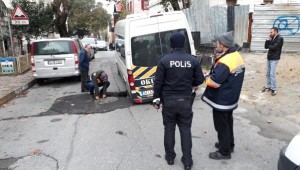 Bakırköy'de Yolda Çökme