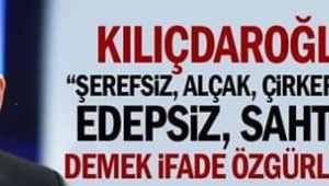 Savcılık: 'Şerefsiz, alçak, düzenbaz ifade özgürlüğü'