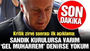 Son dakika haberi… Muharrem İnce: Eğilim yoklaması olursa adayım