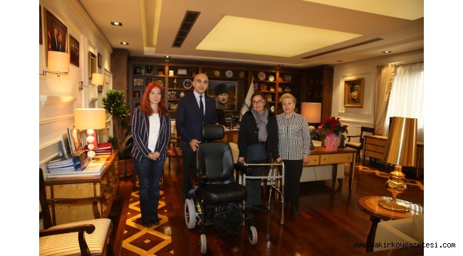 BAŞKAN KERİMOĞLU, ALS-MNH HASTASINI SEVİNDİRDİ