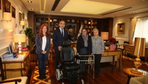 BAŞKAN KERİMOĞLU, ALS-MNH HASTASINI SEVİNDİRDİ