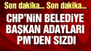 CHP'nin belediye başkan adayları belli oldu