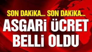 SONDAKİKA . ASGARİ ÜCRET BELLİ OLDU