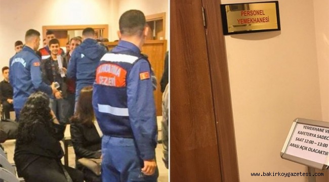 Tutuklu havalimanı işçileri yemekhanede yargılanıyor