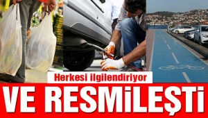 Ve Resmi Gazete'de yayınlandı! Herkesi ilgilendiren son dakika haberi…