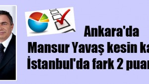 Ankara'da Mansur Yavaş kesin kazanıyor, İstanbul'da fark 2 puana düştü!