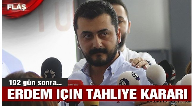 FETÖ'den yargılanan eski CHP vekili Eren Erdem'e tahliye