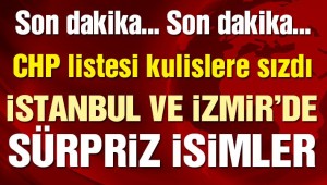 Son dakika… CHP'nin aday listesi kulislere sızdı