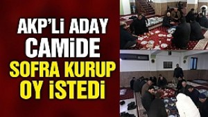AKP'li aday camide sofra kurup oy istedi