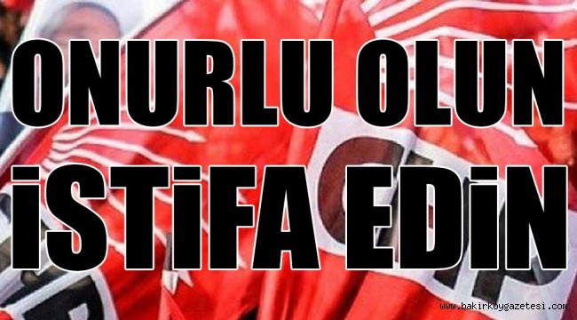 CHP BAKIRKÖY'DEN SKANDAL BASIN AÇIKLAMASI