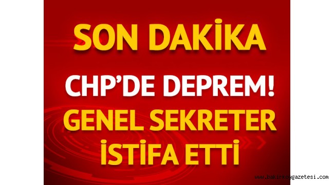 CHP 'DE ŞOK İSTİFA!