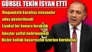 CHP'de Gürsel Tekin isyan etti