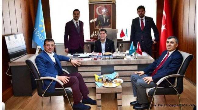 EKREM İMAMOĞLU İYİ PARTİ İL BAŞKANLIĞINI ZİYARET ETTİ