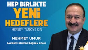 Bakırköy Belediye Başkan Adayı Umur Projelerini Açıklayacak