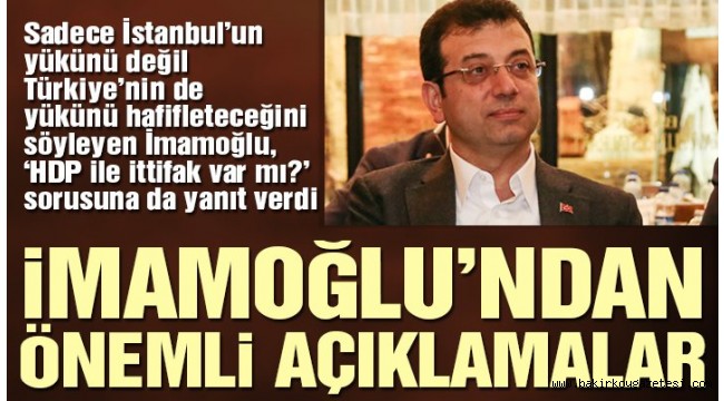 Ekrem İmamoğlu: İstanbul iyi yönetilirse Türkiye'nin yükü hafifler