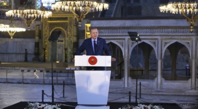 Erdoğan'ın Ayasofya'ya yönelik sözleri olay oldu: Bu Atatürk zamanında bile olmamıştı