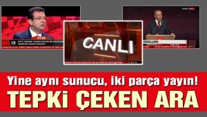 İmamoğlu'nun konuşmaları arasına Erdoğan'ın canlı yayını girdi
