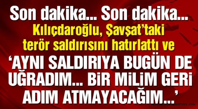 CHP LİDERİ KEMAL KILIÇDAROĞLU'BİR CANIM VAR ÜLKEME FEDA OLSUN'