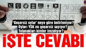 'Geçersiz oylar' neye göre belirleniyor?