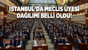İstanbul'da Meclis Üyesi dağılımı belli oldu!