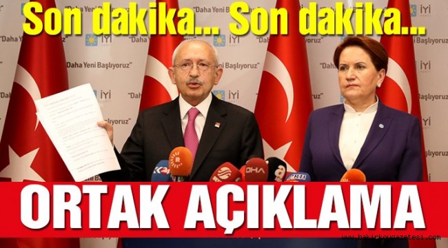 Son dakika: Kılıçdaroğlu ve Akşener'den ortak oy sayımı açıklaması! 'Milli irade bu saygısızlığı affetmez'