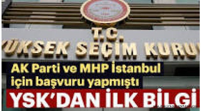 YSK'dan kritik bilgi...