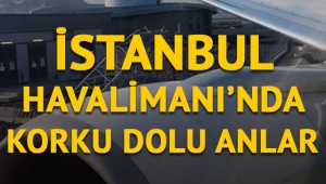 İstanbul'da korku dolu anlar! Yolcu uçağının kanadı direğe çarptı