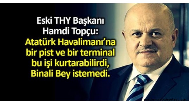 THY'nin eski bir numarası, 3. Havalimanının neden yapıldığını kitabında