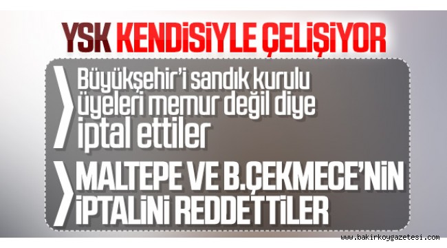 YSK kendi kararı ile çelişiyor!