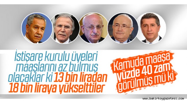 İlk işleri kendilerine zam yapmak oldu