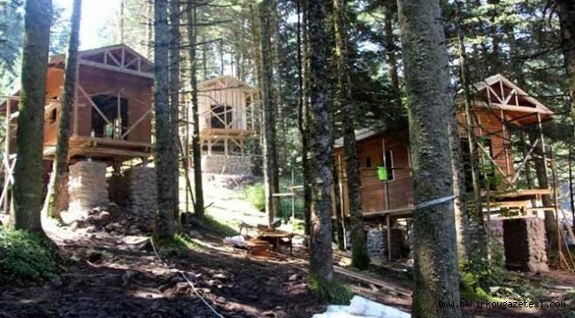 İsraf: Proje iptal oldu, 7 milyon liraya yapılan bungalov evler ihaleyle satılacak