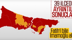İstanbul'un ilçelerinde oy oranları