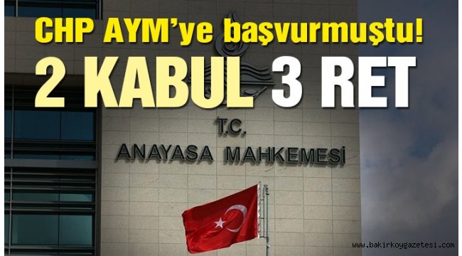 AYM, CHP'nin KHK'larla ilgili iptal başvurusunu karara bağladı