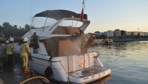 Bakırköy'de Yat Yangını