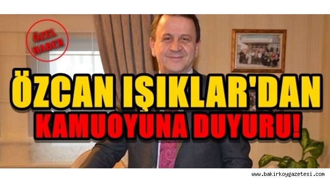 ÖZCAN IŞIKLAR'DAN YALAN ALGI OPERASYONUNA CEVAP!