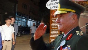 AKP'li belediye Türk askerinin üzerini çizip, AKP'li bakanın ismini yerleştirdi