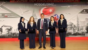 BAKIRKÖY'DE İBB BAŞKANI İMAMOĞLU TREN SÜRÜCÜ BRÖVE TÖRENİNDE!